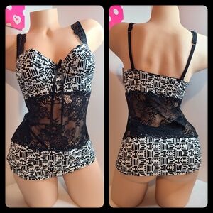 Y2K Arianne Underwire Babydoll Tank Size M